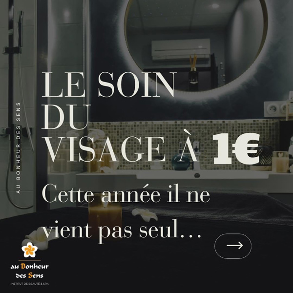 Offre du soin du visage à 1€